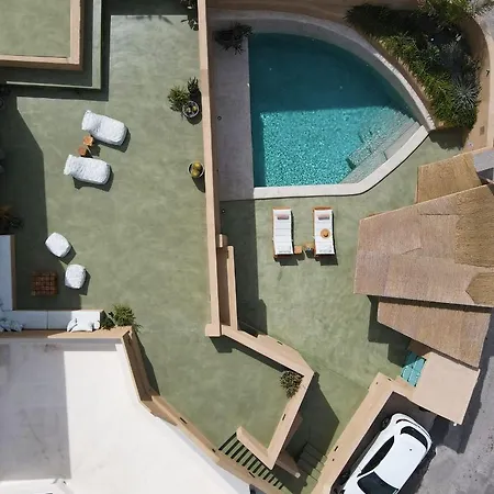 Luxury Santorini Potamos Luxury House 2 Bedrooms Private Pool Serene Location Episkopi Villa *