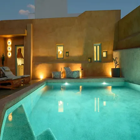 Luxury Santorini Potamos Luxury House 2 Bedrooms Private Pool * Éxo Goniá