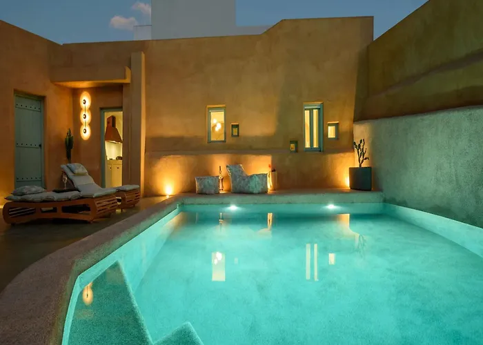 Luxury Santorini Potamos Luxury House 2 Bedrooms Private Pool * Éxo Goniá