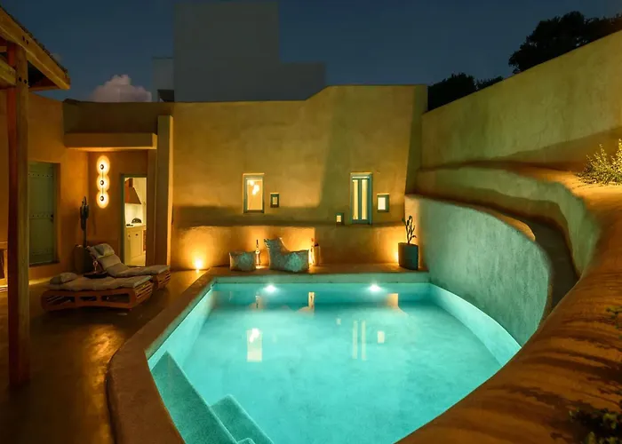 Luxury Santorini Potamos Luxury House 2 Bedrooms Private Pool Villa Éxo Goniá
