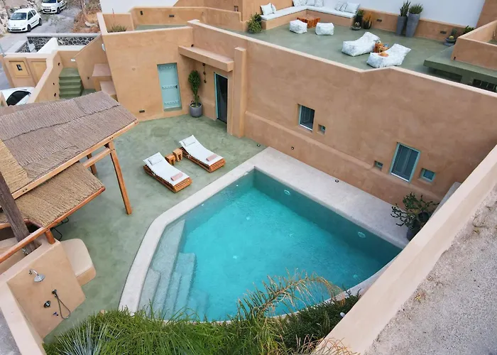 Villa Luxury Santorini Potamos Luxury House 2 Bedrooms Private Pool