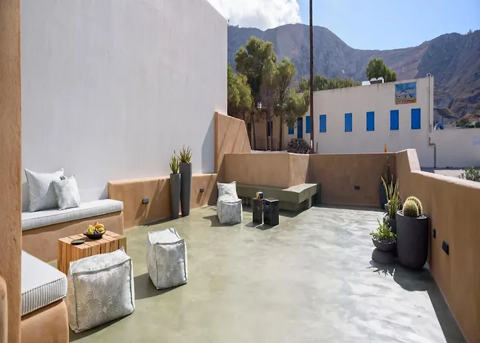 Luxury Santorini Potamos Luxury House 2 Bedrooms Private Pool Villa *