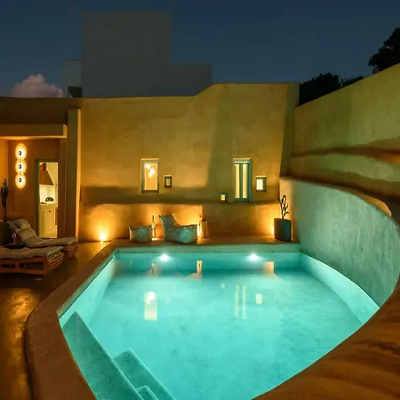Luxury Santorini Potamos Luxury House 2 Bedrooms Private Pool Villa Éxo Goniá